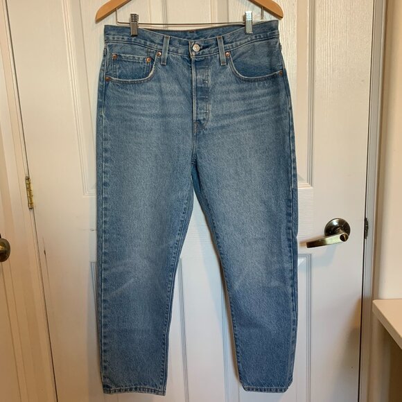 Levi's 501 Straight Ankle Jeans - Size 30 - Picture 1 of 12